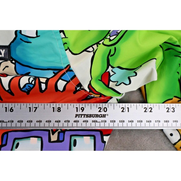 Rugrats Jacket Mens Small Members Only Nickelodeon Hooded Graphic Windbreaker - Picture 6 of 6